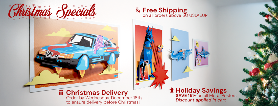 Christmas Deals - Metal Posters