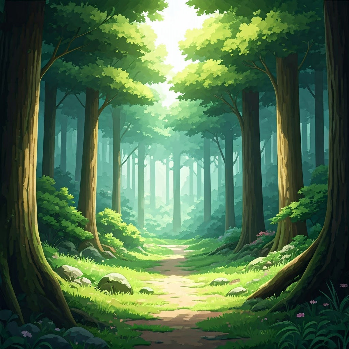 Forest Pathway (Anime) - Small + 1x Shelf