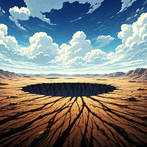 Desert Crater 1 (Anime) - Small + 1x Shelf